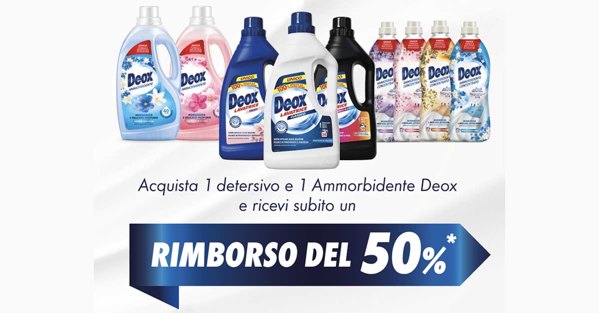 Puliti e rimborsati con Deox