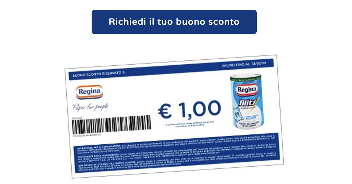 Buono sconrto Regina Blitz