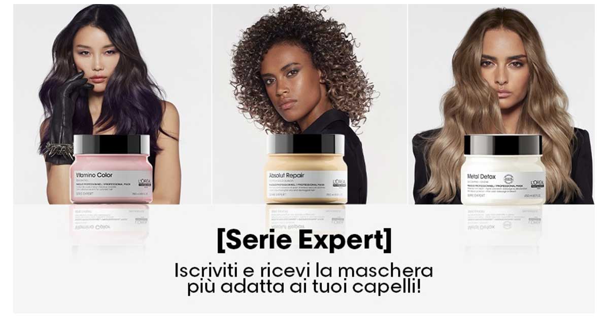 Campioni omaggio maschera L'Oreal serie Expert