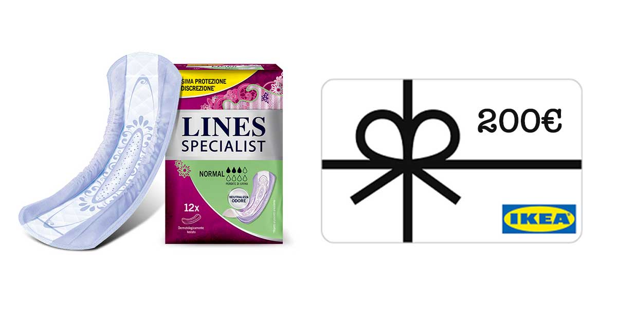 Con Lines Specialist puoi vincere una carta regalo per arredare la tua casa