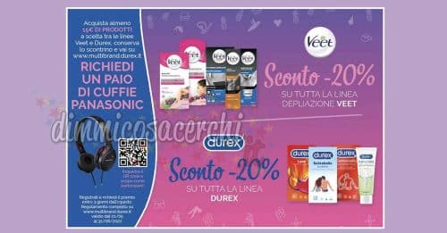 Durex e Veet ti regalano le cuffie Panasonic