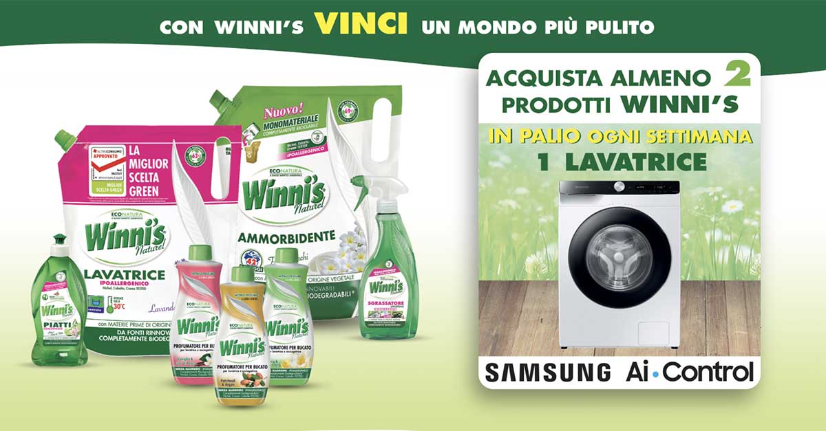 Con Winni's vinci un mondo più pulito