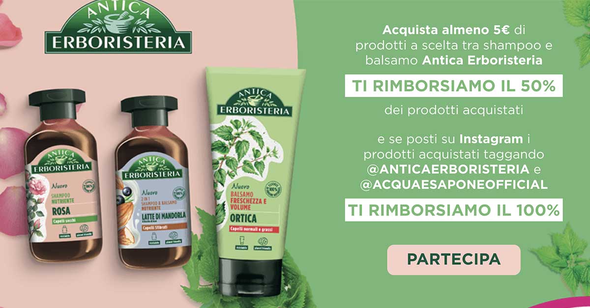 Cashback Antica Erboristeria