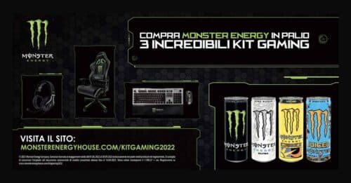 Con Monster puoi vincere un incredibile kit gaming
