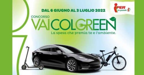 Concorso Iper La Grande I "Vai col green": vinci auto, biciclette e monopattini 1 concorso Vai col green