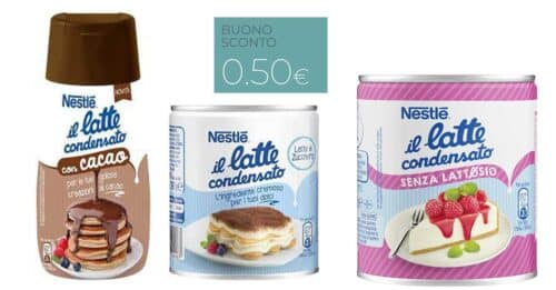 Buoni sconto latte condensato Nestlè