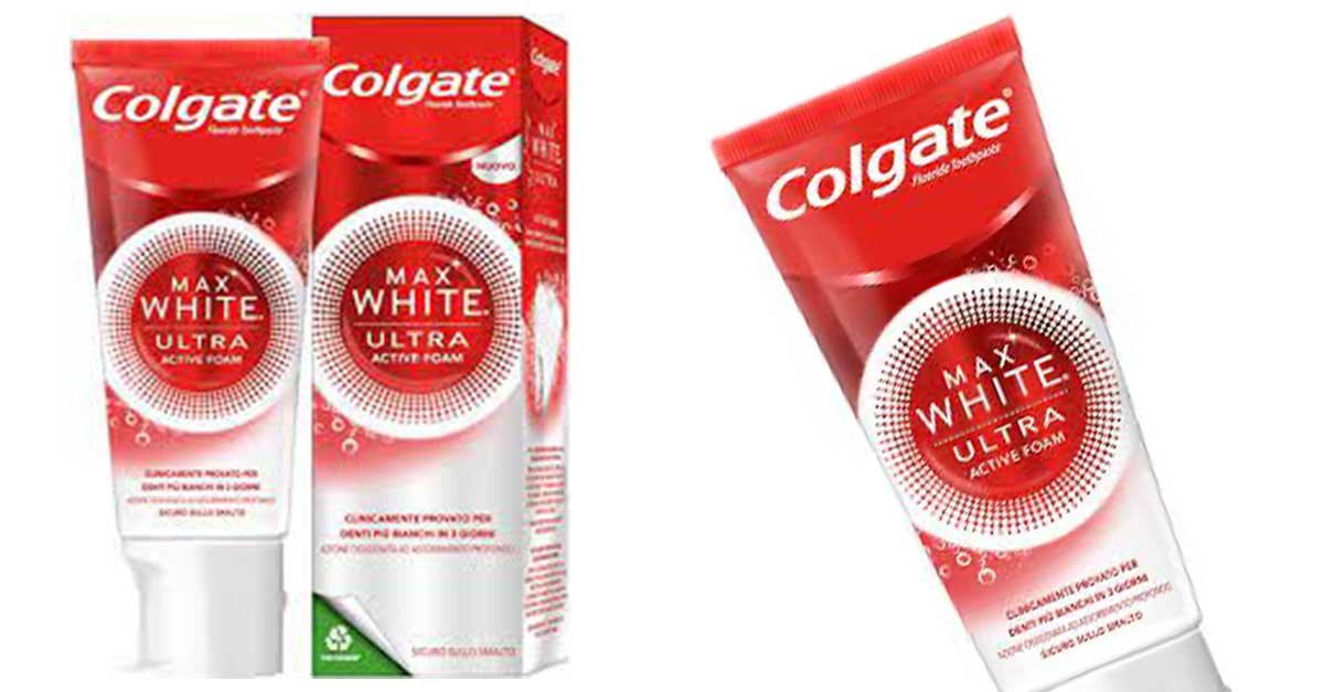 Diventa tester Colgate Max White Ultra Dentifricio Sbiancante