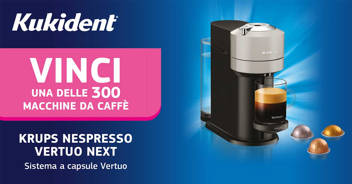 Concorso Kukident vinci una macchinetta da caffè