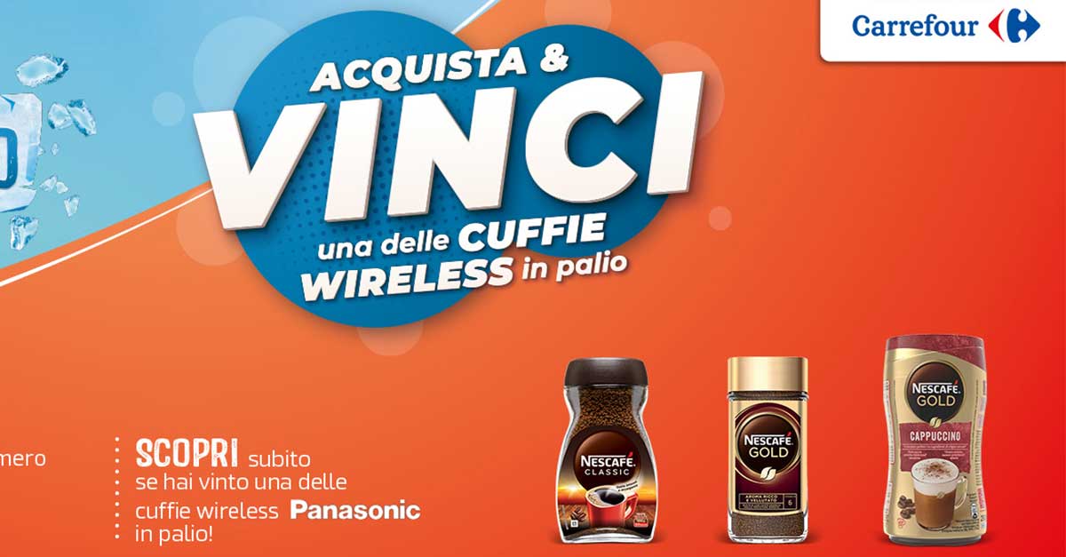Concorso Nescafé Carrefour Gustalo Freddo