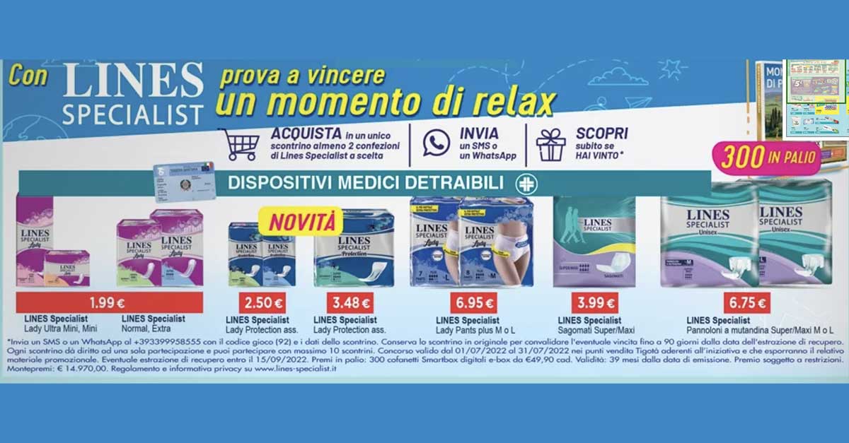 Con Lines Specialist prova a vincere un momento di relax