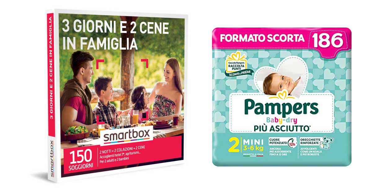 Con Pampers e Hero Solo puoi vincere un soggiorno in famiglia