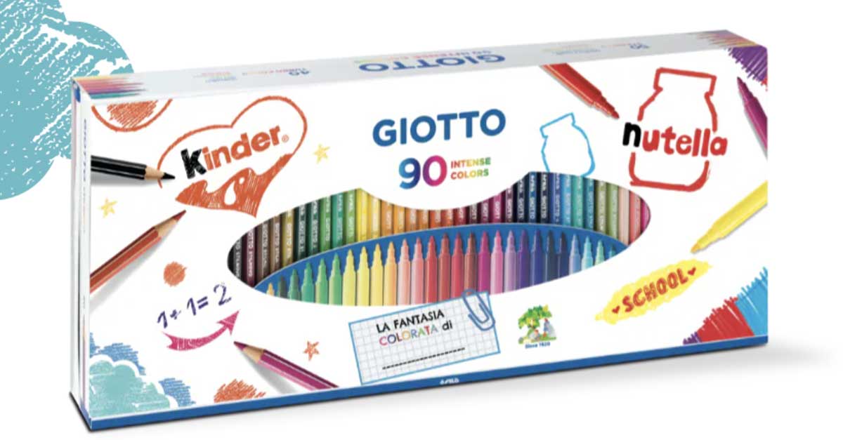 Vinci 100 kit Giotto al giorno con Nutella e Kinder