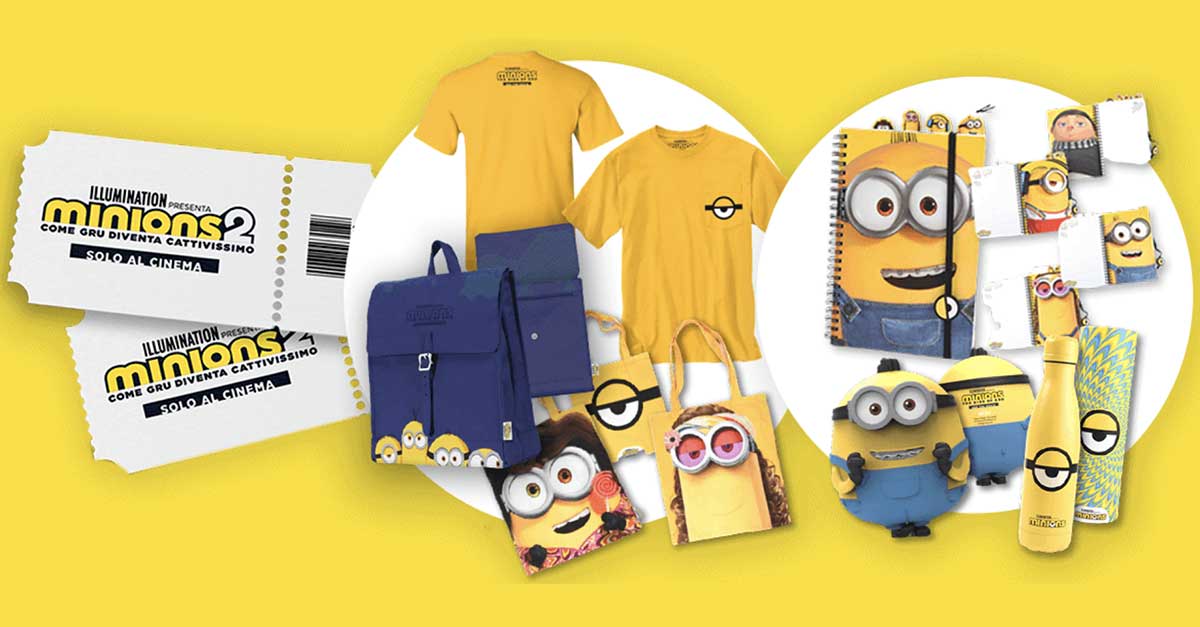 Vinci con Helbiz e Minions 2: biglietti cinema e gadget