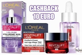 Prodotti della linea Revitalift L'Oréal Paris per il cashback House of Revitalift