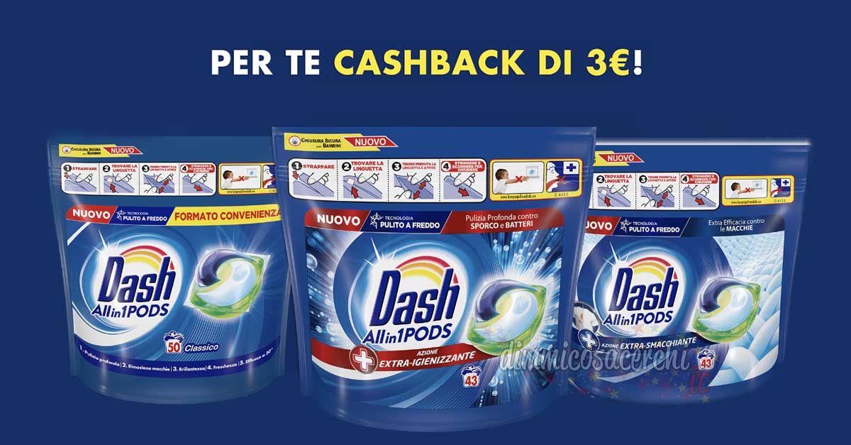 Cashback Dash Pods in Coop Shop