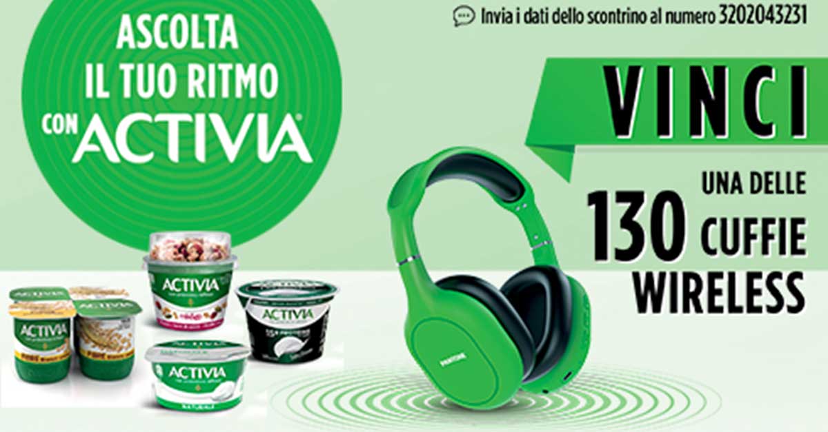 Con Activia vinci 130 cuffie Pantone