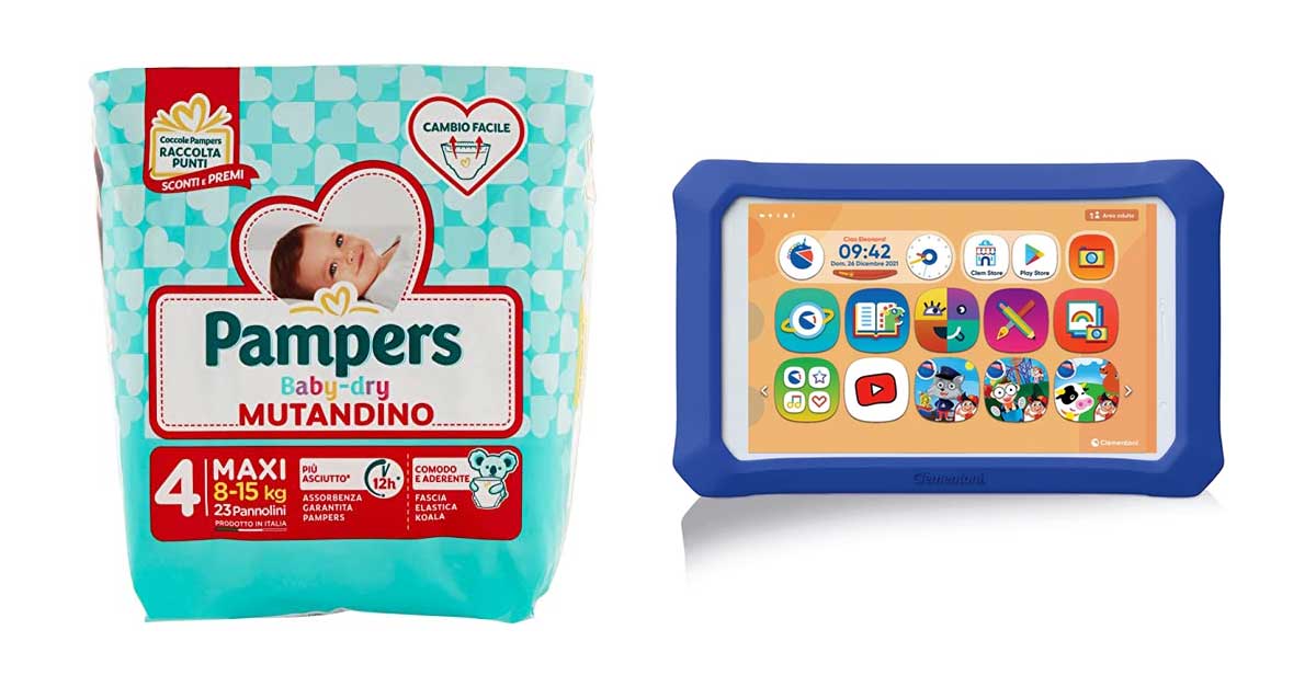 Con Pampers puoi vincere il tablet gioco Concorsi con acquisto