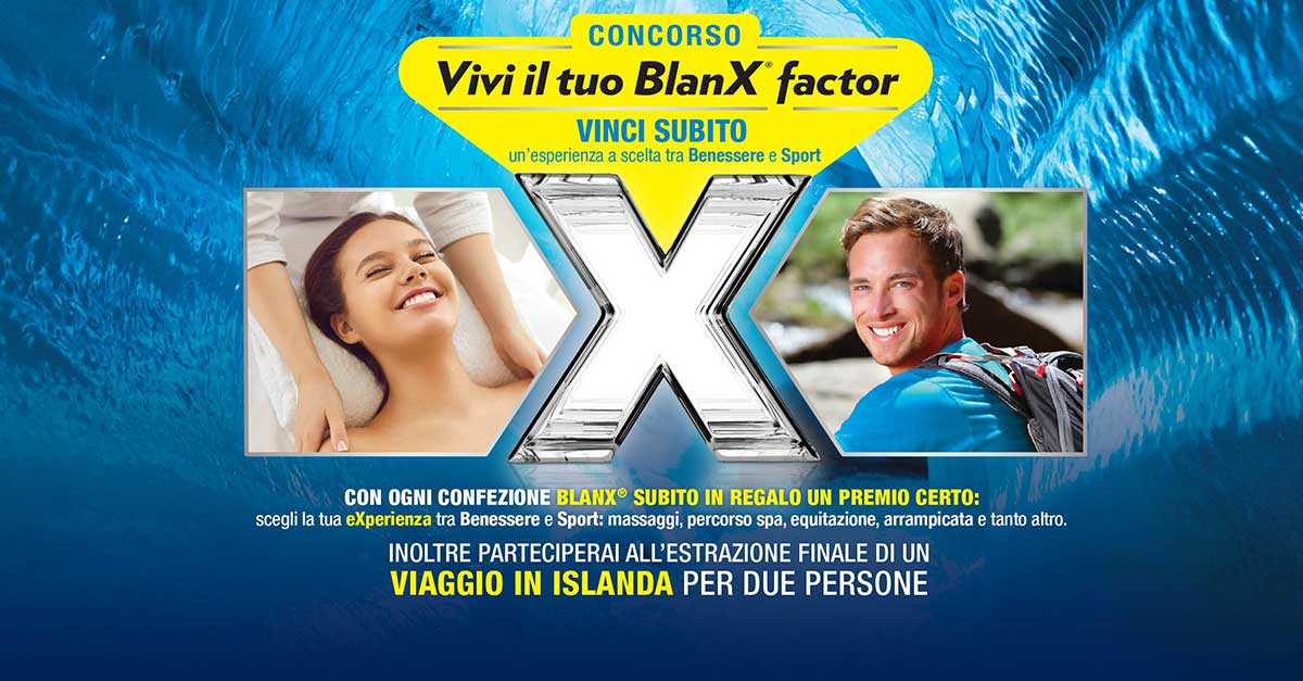 Concorso "Blanx Factor" Premio certo