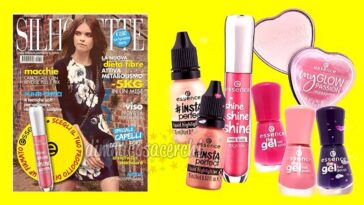 Silhouette Donna con trucchi Essence