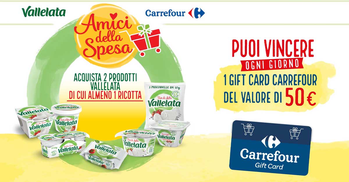 Vallelata e Carrefour amici della spesa