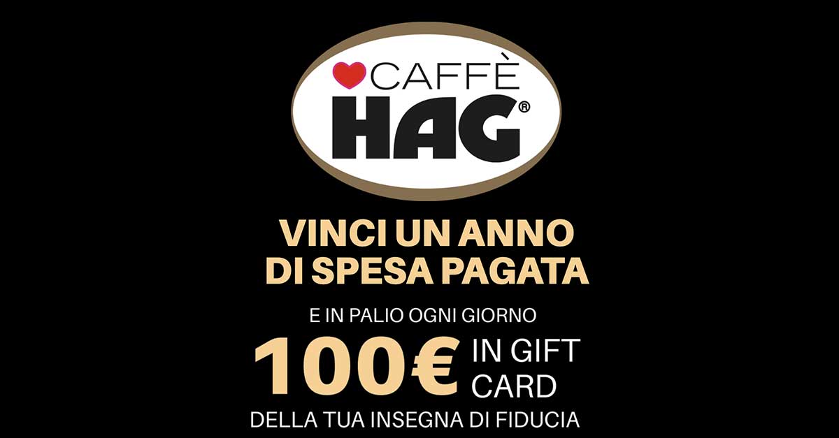 Vinci la tua spesa con HAG Instant Win