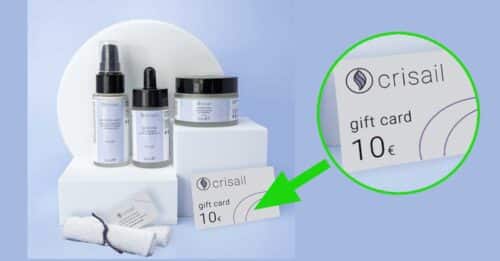 Prova i cosmetici naturali Crisail: spedizione gratis, 2 regali e sconto del 50% (solo pochi giorni) 2 cosmetici naturali Crisail