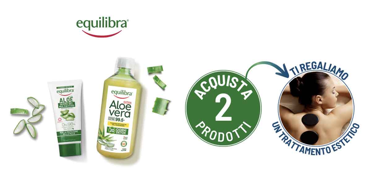 Aloe ti premia, prodotti equilibra, premio sicuro