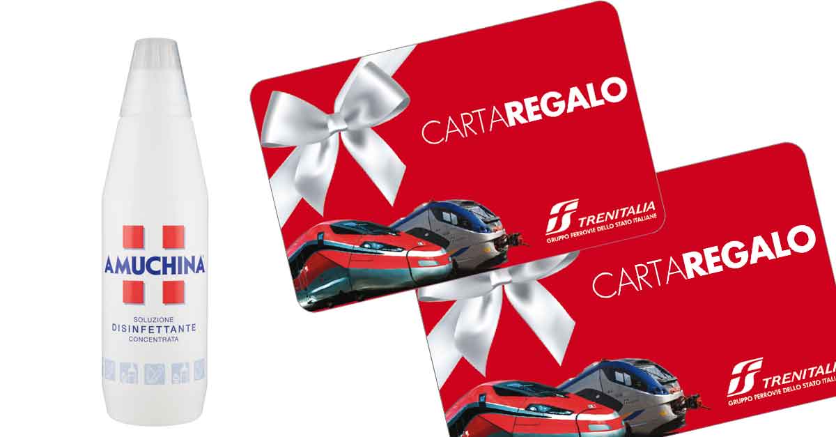 Amuchina destinazione protezione concorsi con acquisto vinci gift card trenitalia