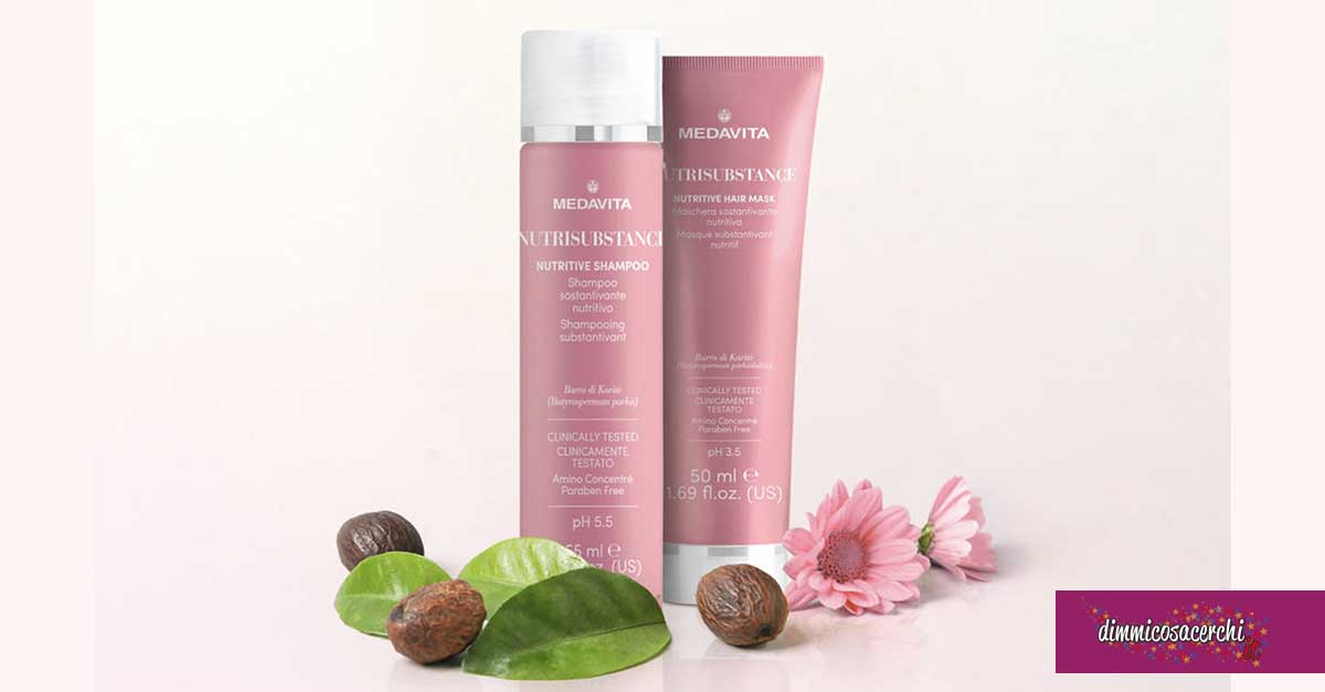 Shampoo e maschera Nutrisubstance medavita omaggio campioni omaggio