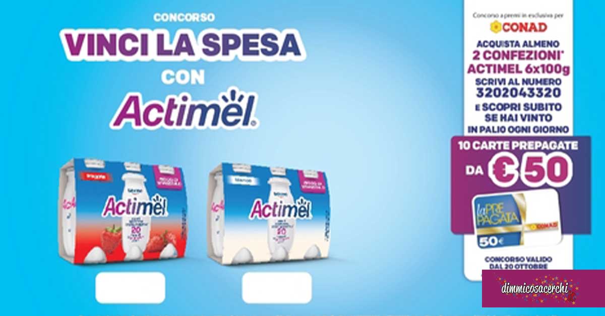 Concorso Actimel da Conad