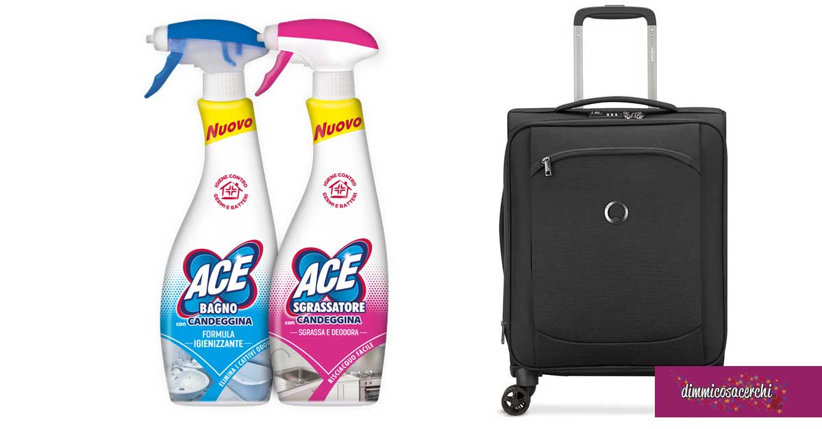 Con ACE puoi vincere un trolley da viaggio