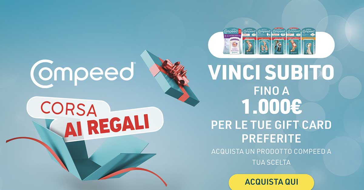 Concorso Compeed "Corsa ai regali