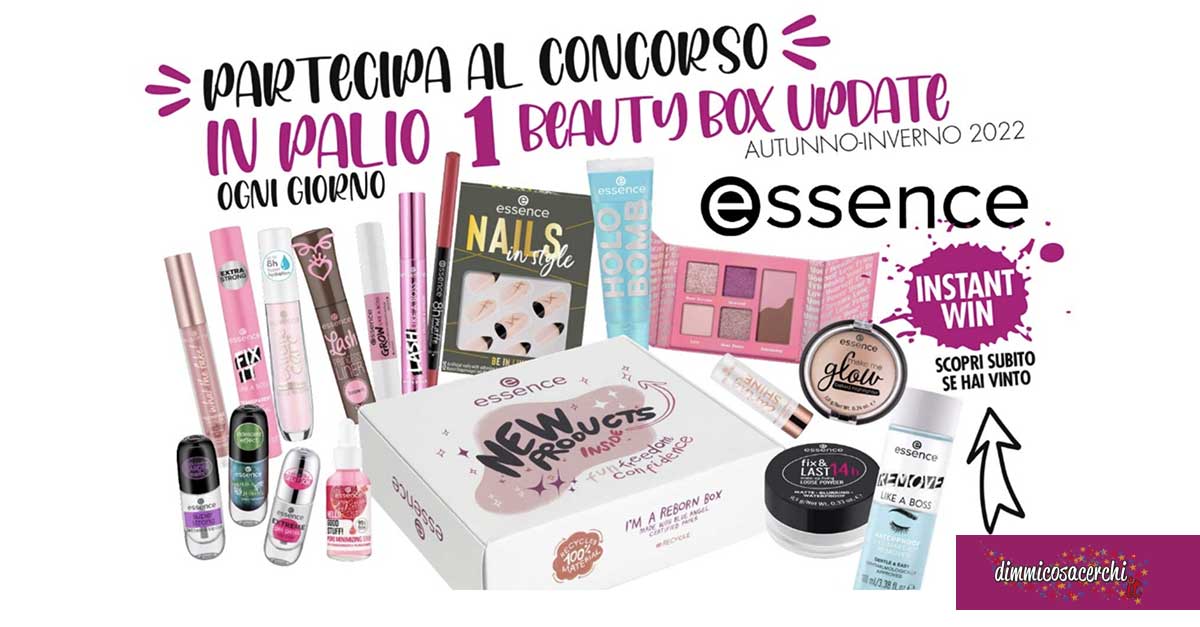 Vinci gratis la beauty box Essence con 18 prodotti cosmetici