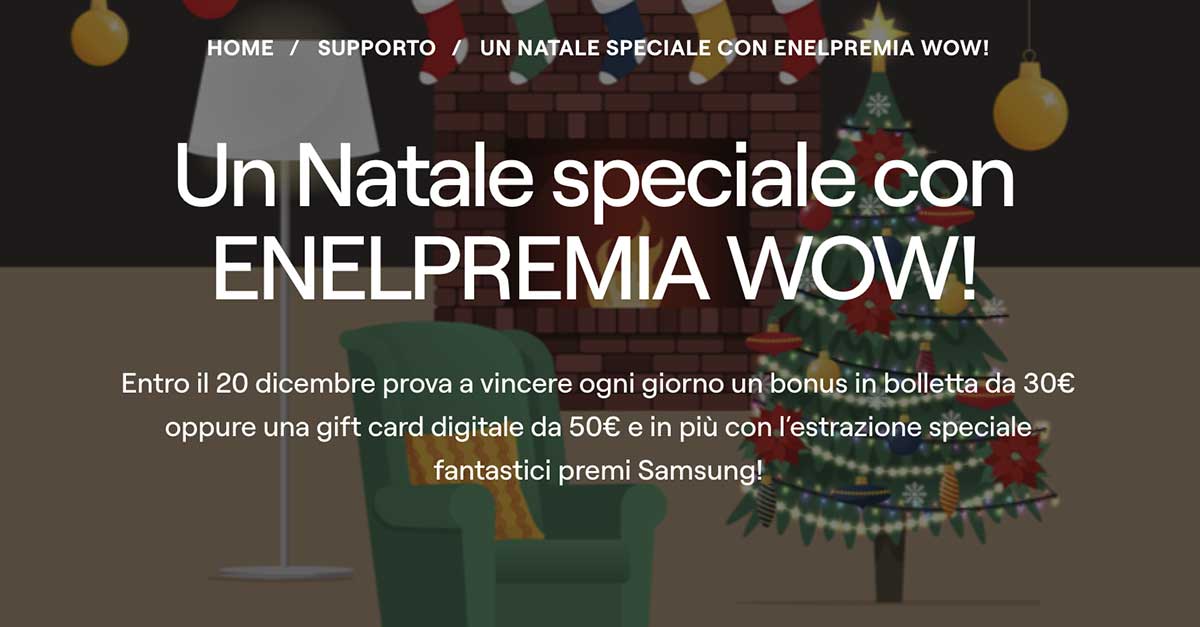 Concorso di Natale ENELPREMIA WOW