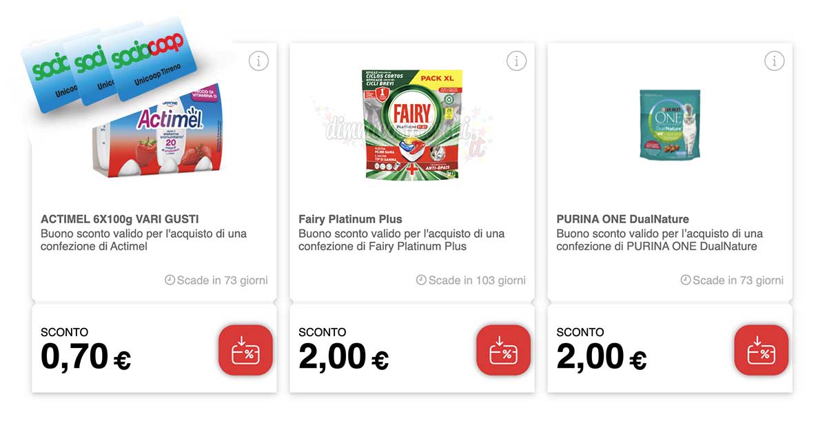 Buoni sconto Unicoop Tirreno