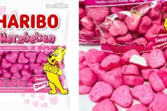 Caramelle Haribo a forma di cuore