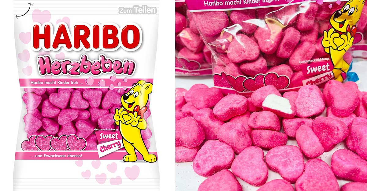 Caramelle Haribo a forma di cuore