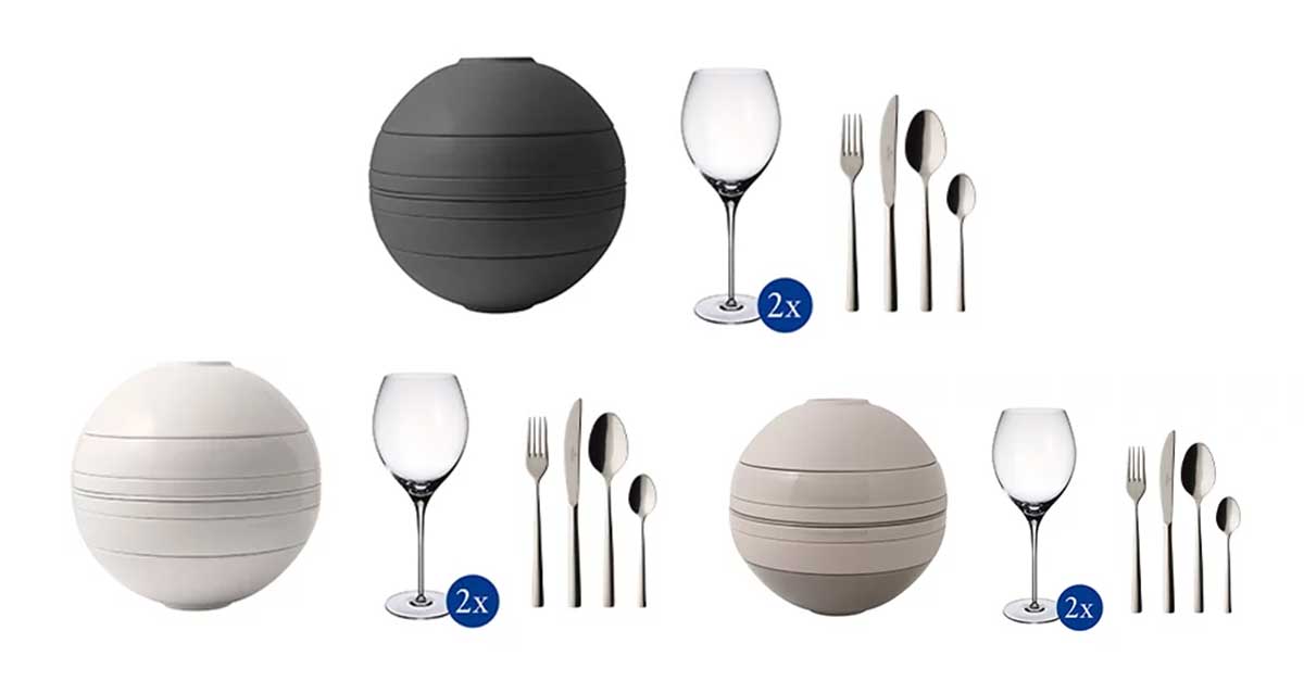 "Dinner 4 Two" Villeroy & Boch: vinci gratis set per la tavola 2 Dinner 4 Two
