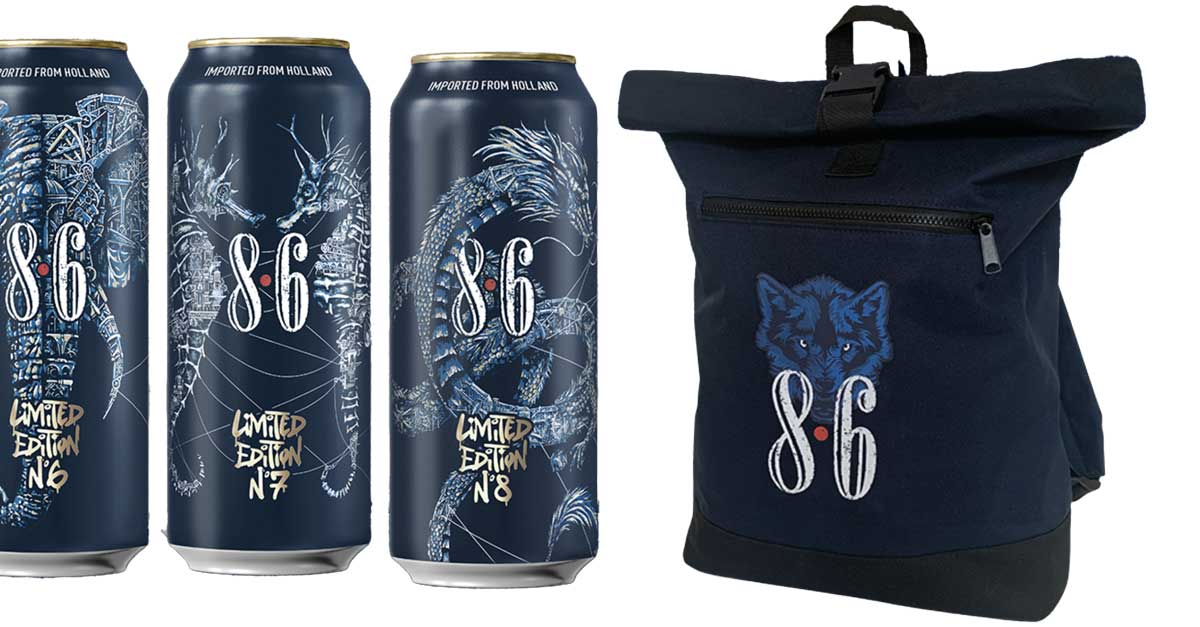 Concorso "8.6 Urban Art": vinci 50 zaini personalizzati birra 8.6 1 8.6 urban art