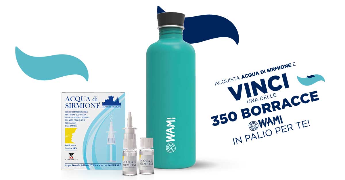 Acqua di Sirmione per Wami: vinci 350 borracce ecologiche