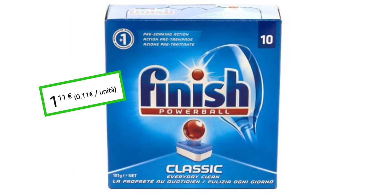 Finish Powerball Classic offerta Amazon
