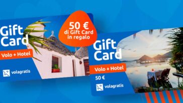 Gift Card Volagratis da 50€ in omaggio