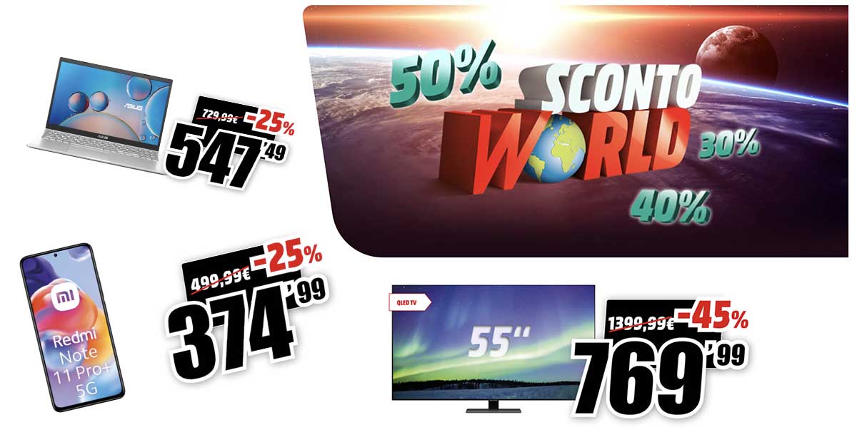 Mediaworld Sconto World