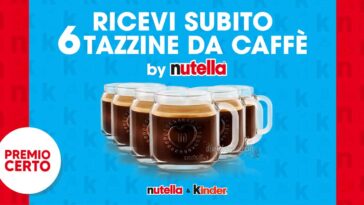 Tazzine da caffè Nutella