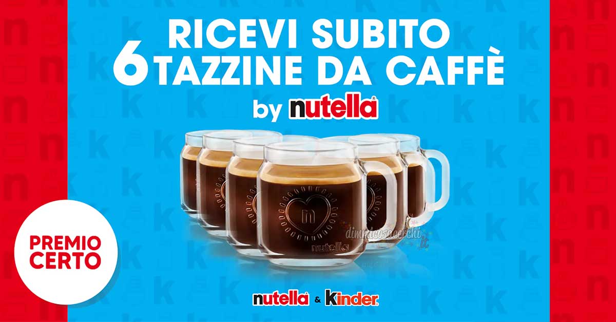 Tazzine da caffè Nutella