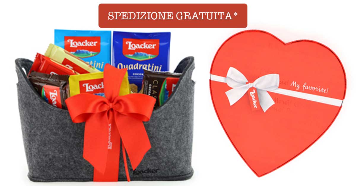 Loacker: per San Valentino ti regala la spedizione gratuita e ti fa anche lo sconto 1 loacker spedizione gratuita