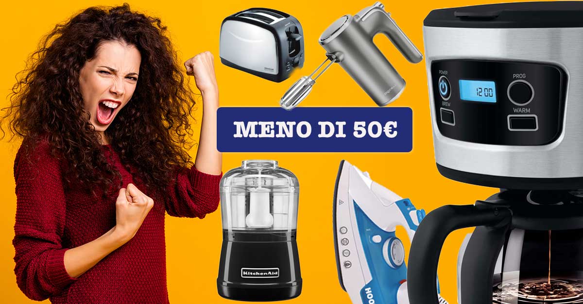 Piccoli elettrodomestici a meno di 50€ UTILISSIMI in casa