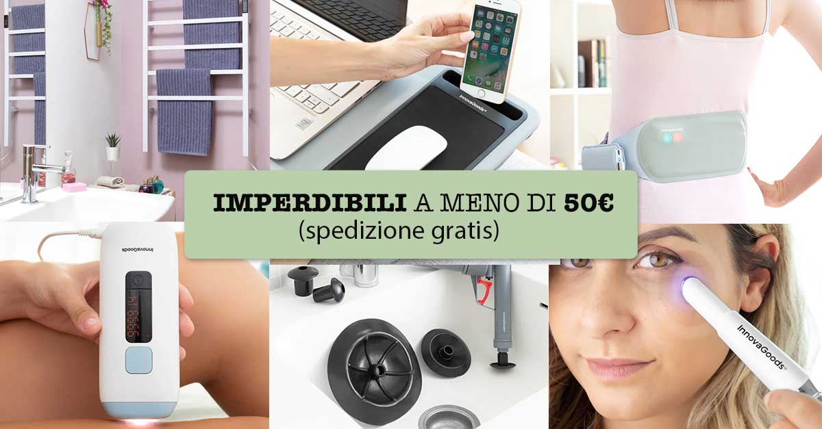6 prodotti a meno di 50€ con spedizione gratuita che devi assolutamente avere (e 1 di cui non potrai fare a meno) 1 prodotti imperdibili spedizione gratis