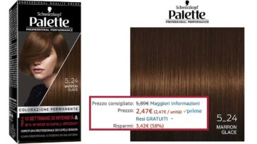 Colorazione Permanente Schwarzkopf Palette offertissima Amazon