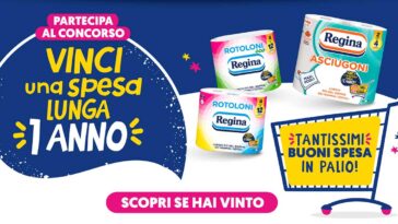 Concorso "Spesa lunga un anno" Regina